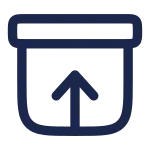 Archive Up SVG Icon